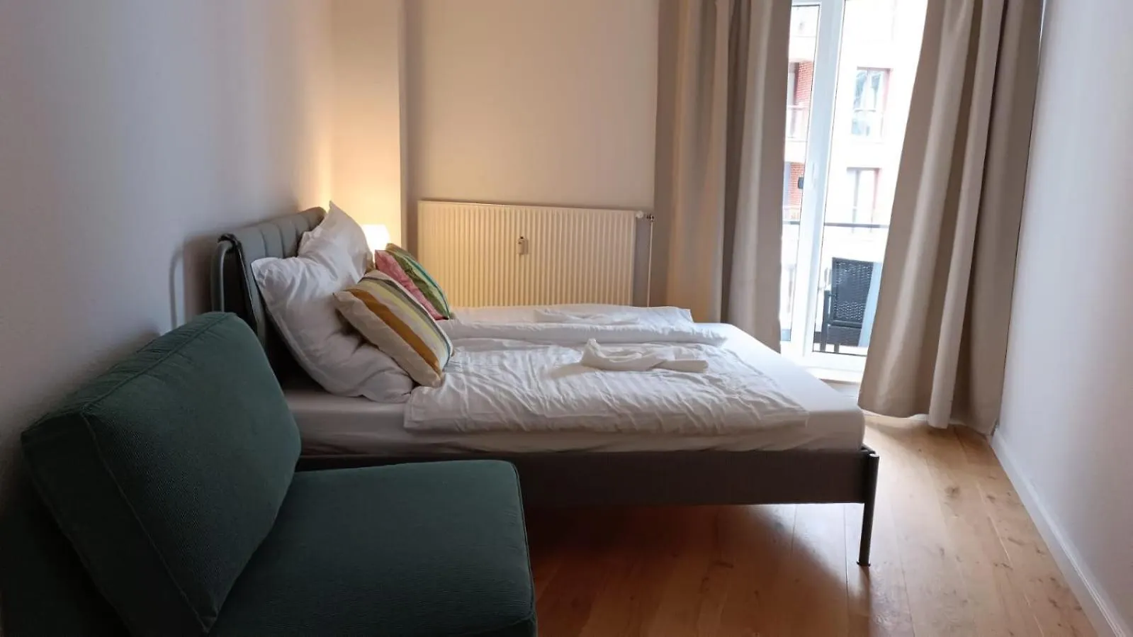 Aparthotel Schlachte Bremen City Balkon 아파트
