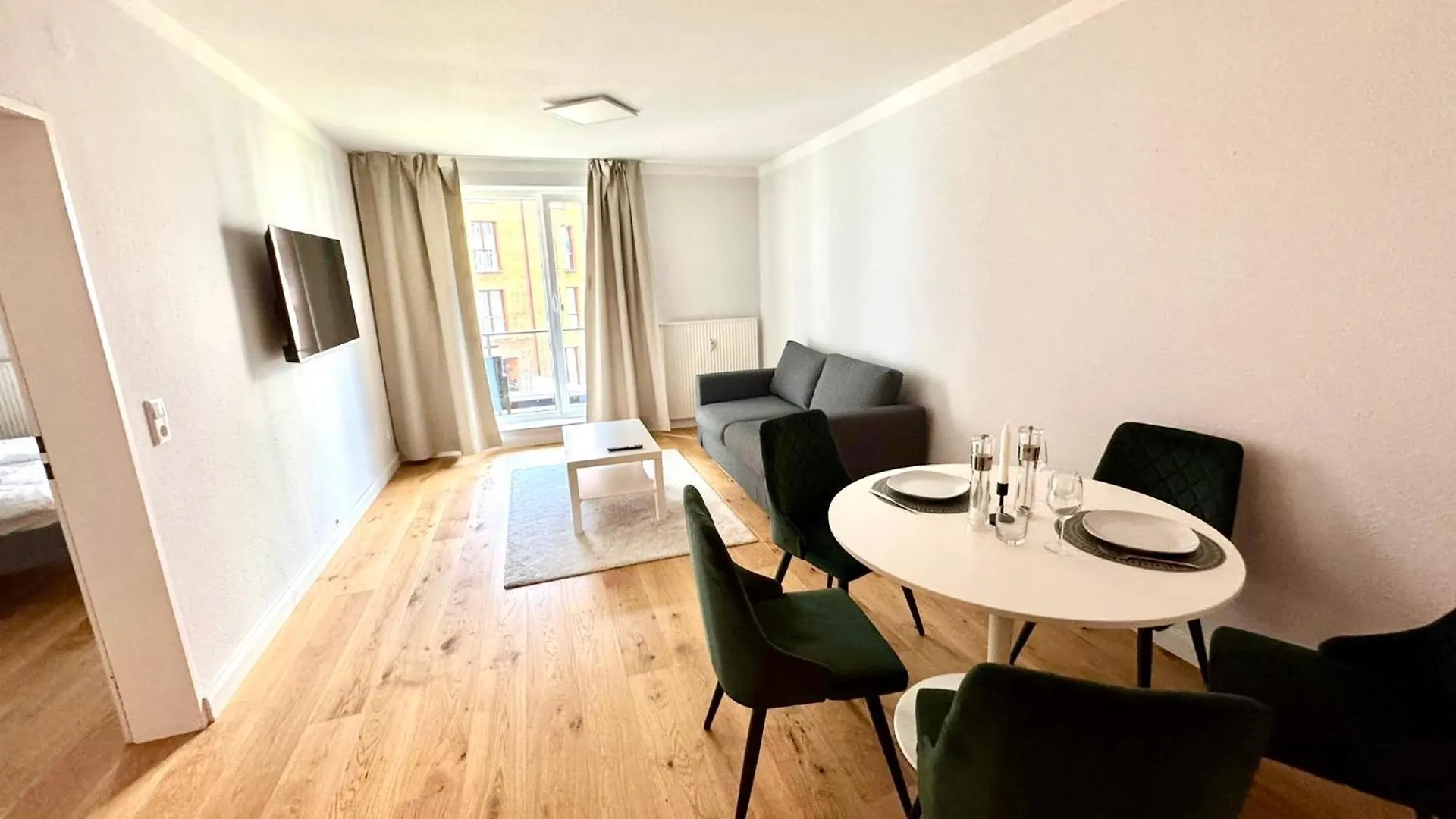 아파트 Aparthotel Schlachte Bremen City Balkon